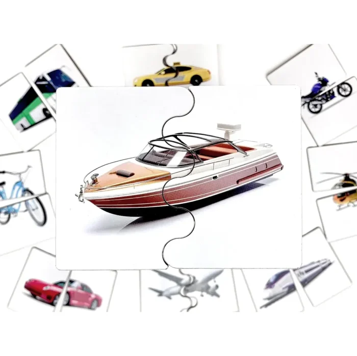 Пазли половинки транспорт три Ступені - Зображення 3