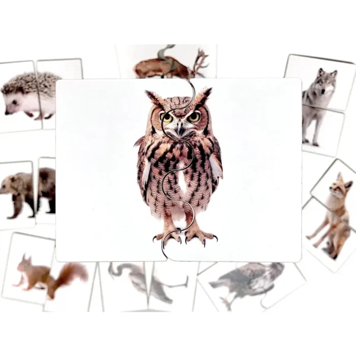 Пазли половинки тварини України три Ступені - Зображення 3